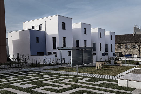 Kunststoffenster in Reihenhäusern